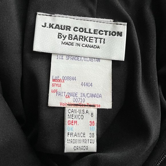 Long Black Velvet Evening Dress with Embroidered Details - Picture 12 of 15